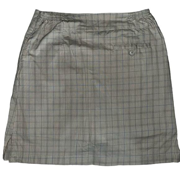Line Up light gray checked golf skort 6 - Picture 4 of 8